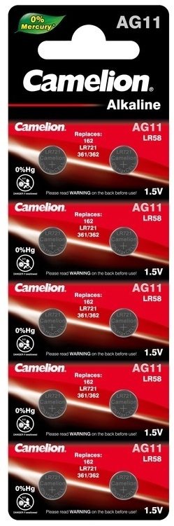 

Батарейка Camelion AG11 10 шт. [AG11-BP10]
