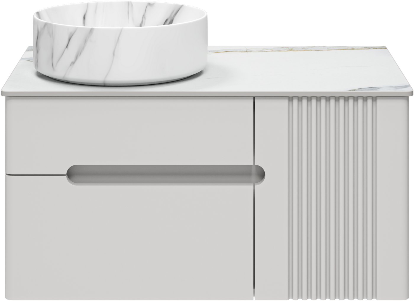 

Brevita Тумба под умывальник Pallisandro 80 PAL-50080-501П2Я+PA01-80