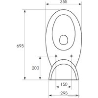 Унитаз напольный Cersanit Venezia V011