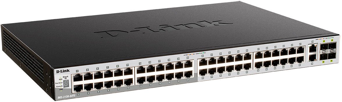 

Управляемый коммутатор 3-го уровня D-Link DGS-3130-54TS/B1A
