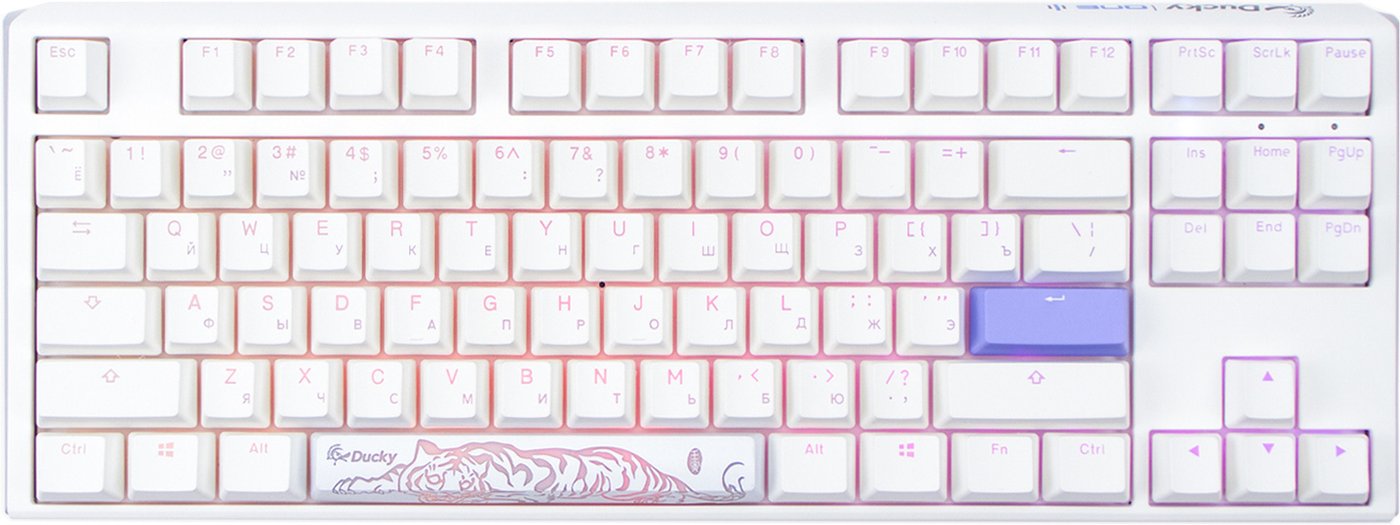 

Клавиатура Ducky One 3 TKL RGB White (Cherry MX Brown)