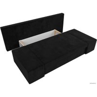 Диван Лига диванов Сан Марко 114015 (велюр, черный)