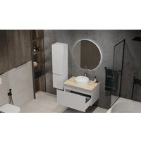  Jorno Тумба под умывальник Cossety 80 Coss.01.80/P/W-DG/JR (белый/дуб мавелла голд)