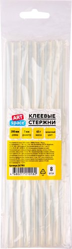 Клеевые стержни ArtSpace 267908 (8 шт, прозрачный)