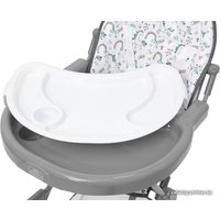 Высокий стульчик Polini Kids Disney Baby 252 (Единорог Радуга, серый)
