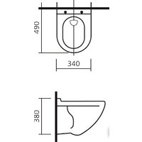 Унитаз подвесной Sanita Luxe Attica (с пневмокрышкой)
