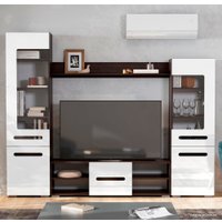 Стенка NN мебель МГС 6 исп 1 МДФ (венге/белый глянец)