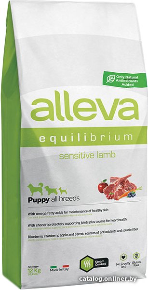 Сухой корм для собак Alleva Equilibrium Sensitive Lamb Puppy All Breeds 12 кг