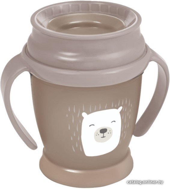 Поильник Lovi 360° Buddy Bear Mini 1/600 (210 мл, коричневый)