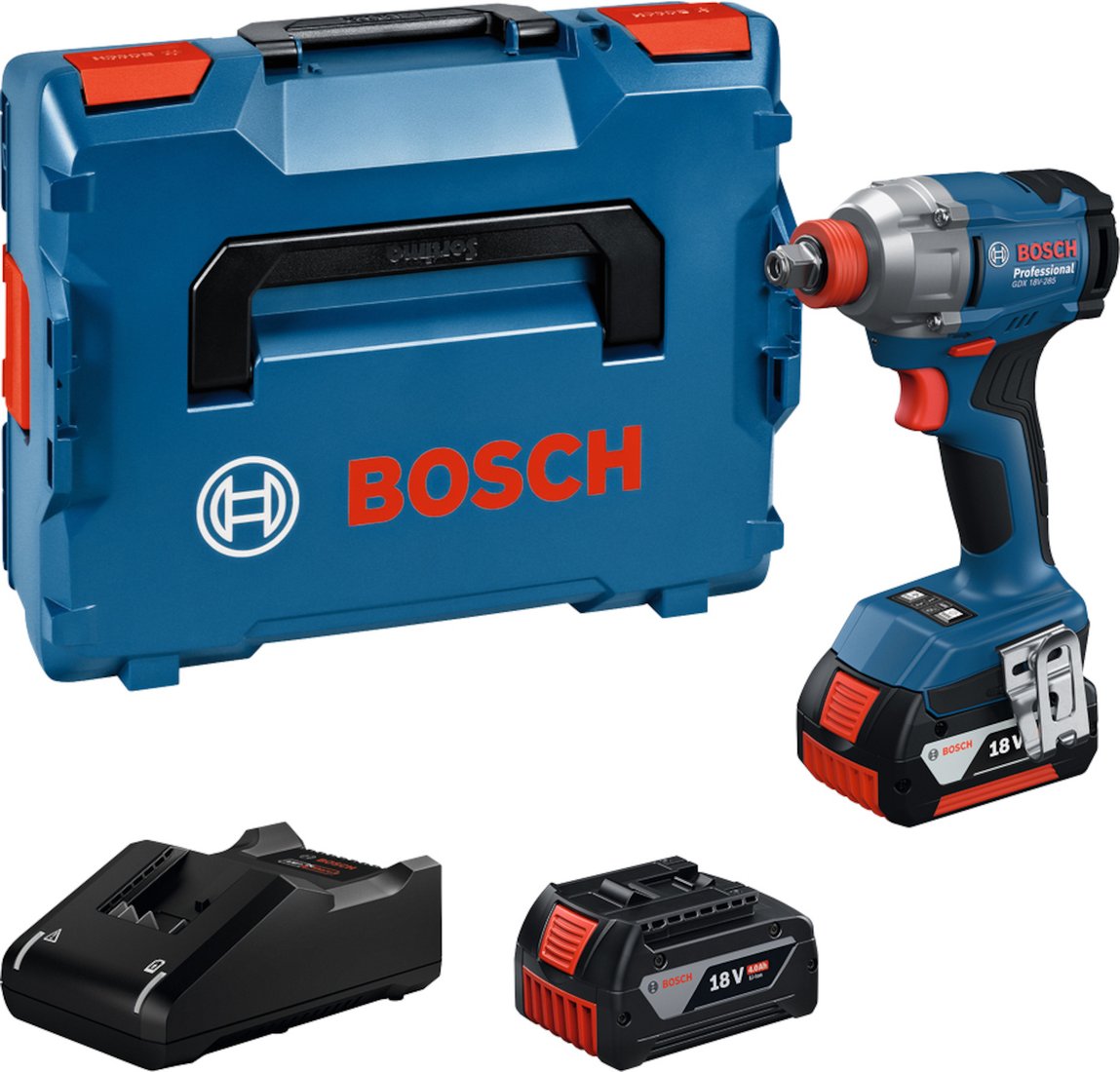 Гайковерт Bosch GDX 18V-285 Professional 06019N2102 (с 2-мя АКБ, кейс)