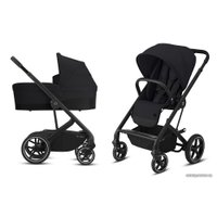 Универсальная коляска Cybex Balios S Lux 2020 (2 в 1, черная рама, deep black)