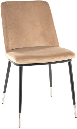 

Стул Signal Jill Velvet (bluvel 28 бежевый/черный/хром)