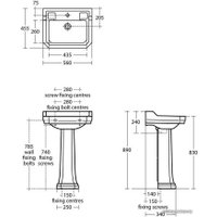 Умывальник Ideal Standard Waverley U470201