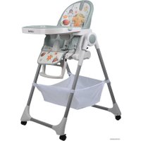 Высокий стульчик Farfello Grace (серый)