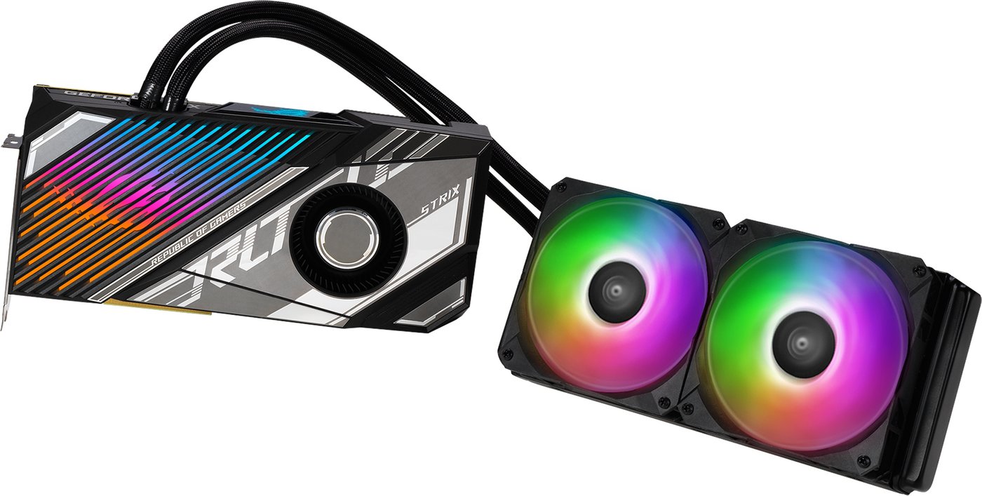 

Видеокарта ASUS ROG Strix LC GeForce RTX 4090 24GB GDDR6X OC Edition ROG-STRIX-LC-RTX4090-O24G-GAMING