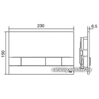 Панель смыва OLI Narrow 152941 (матовый хром)
