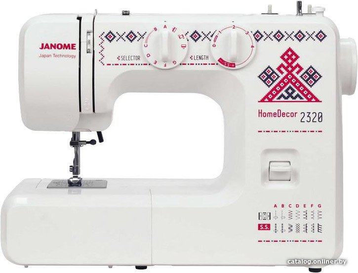 Электромеханическая швейная машина Janome HomeDecor 2320