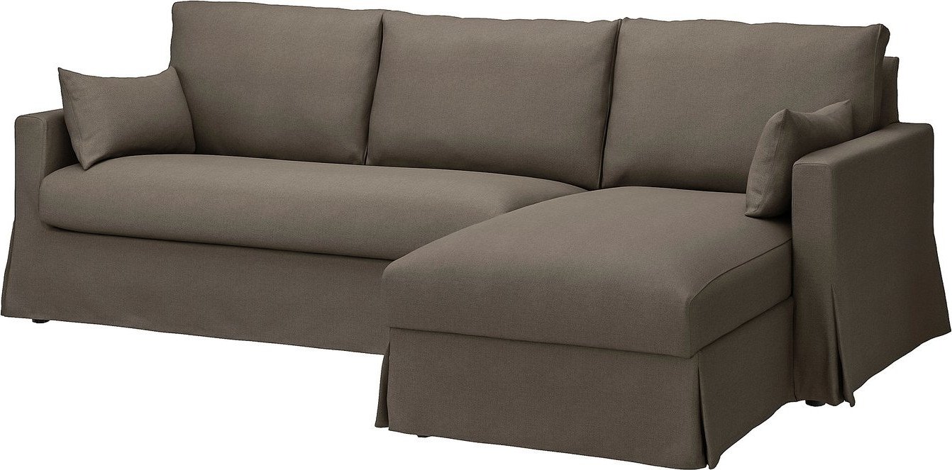 Угловой диван Ikea Hyltarp правый, Gransel серо-коричневый s49495820