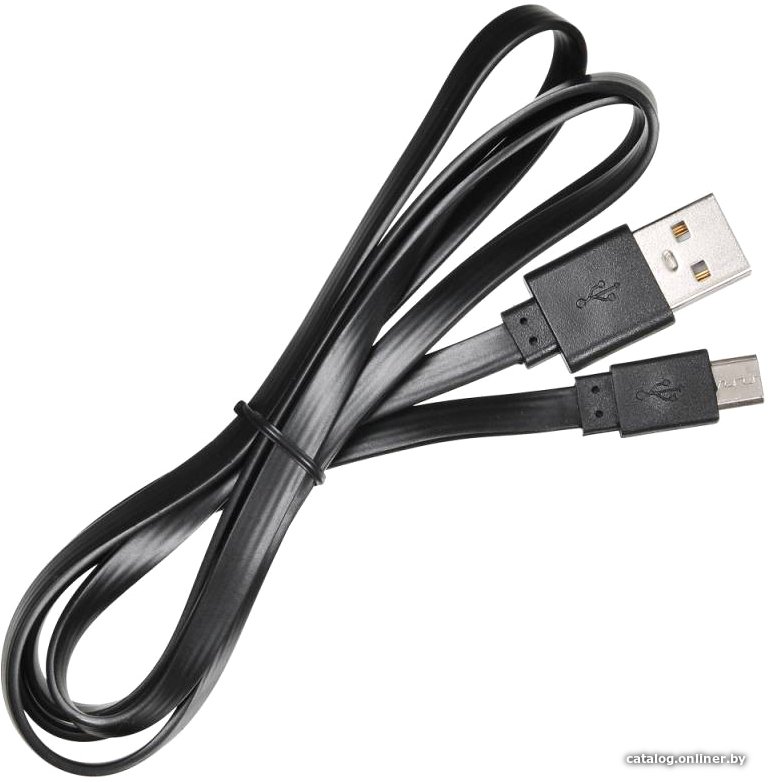 Кабель Buro BHP microUSB 1M Flat (черный)