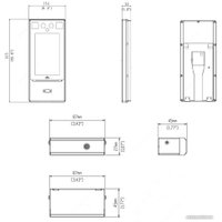 Терминал распознавания лиц Uniview OET-213H