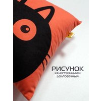 Декоративная подушка Matex Meow. Chubby 62-073 (лососевый/черный)