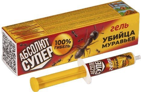 

Средство от насекомых Гарант Абсолют гель супер убийца муравьев, картридж 5 мл