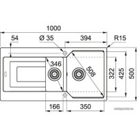 Кухонная мойка Franke UBG 651-100 (графит)