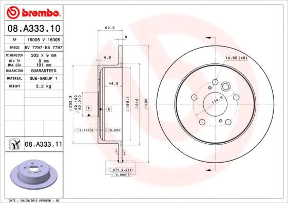 

Brembo 08A33310