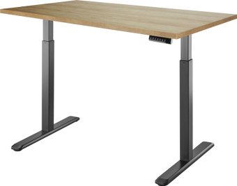 Стол с регулировкой высоты ErgoSmart Electric Desk 1360x800x36 мм (дуб натуральный/черный)