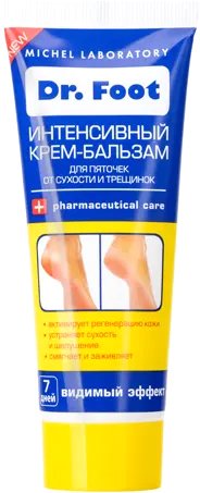 

Nicole Laboratory Dr. Foot Крем для ног Крем-бальзам интенсивный для пяточек от сухости и трещинок 75 мл