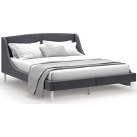 Кровать MONOFIX Лотти 160x200 (микровелюр/графит)