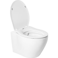 Унитаз подвесной Saniteco KW-99046 в комплекте с инсталляцией + 64117 + S-IN-MZ-LINK_PRO