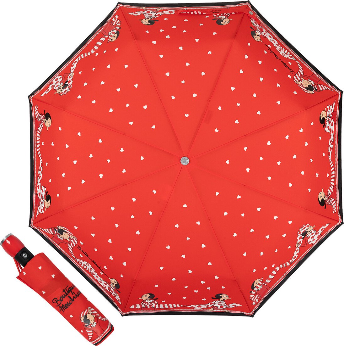

Складной зонт Moschino 7961-OCC Olivia Scarves Red