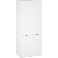 Шкаф распашной Трия Глосс 580 СМ-319.07.003 (белый жемчуг/белый глянец)
