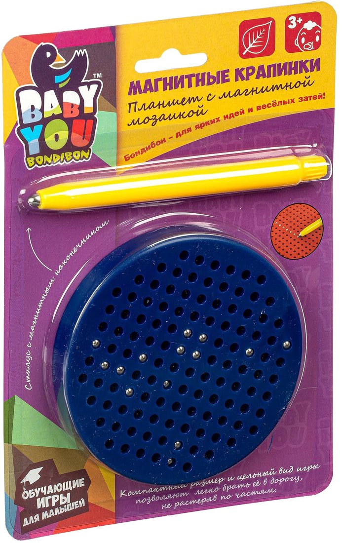 

Интерактивный планшет Bondibon Мозаика в планшете Магнитные крапинки ВВ5124