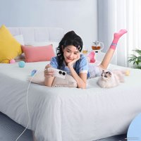 Кабель Baseus Explorer Series Fast Charging Cable Auto Power-Off For Overheating 100W USB Type-C - USB Type-C (1 м, белый)