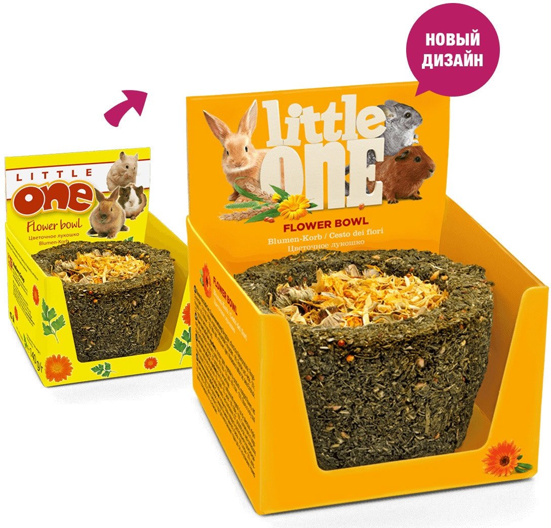 

Корм для грызунов Little One Лукошко цветочное 120 г