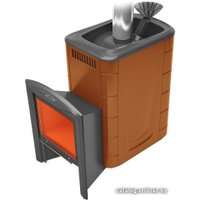 Банная печь Термофор Гейзер 2014 Inox Витра ЗК (терракота)