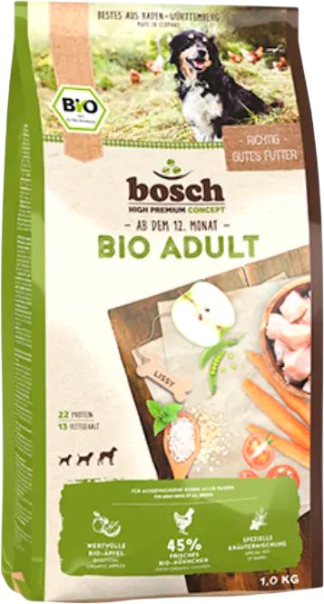 

Сухой корм для собак Bosch Bio Adult Курица с Яблоком 1 кг