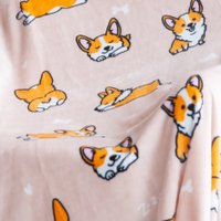 Плед Casa Conforte Festival Корги 150x200 6154724 (кремовый)