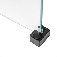 Душевая стенка Saniteco Walk-In SN-W6TB80 (80x200, прозрачное стекло, черный профиль)