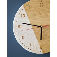 Настенные часы Richwood Clock-2/Combi (ясень натуральный/белый)