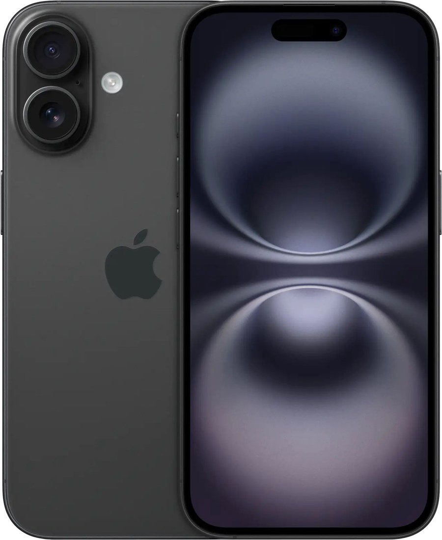 Телефон Apple iPhone 16 Dual SIM 128GB (черный)