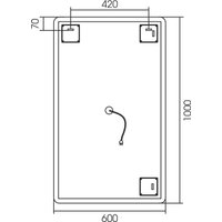  Silver Mirrors Зеркало Incanto 60x100 LED-00002538