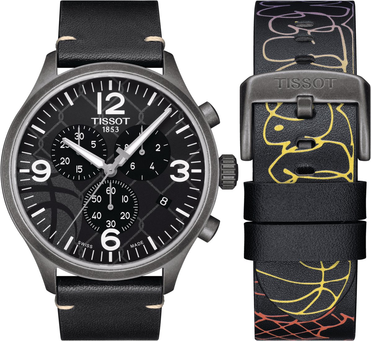 

Наручные часы со сменной частью Tissot Chrono XL 3X3 Street Basketball T116.617.36.067.00