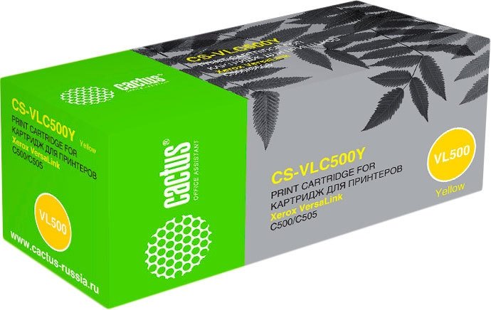 

Картридж CACTUS CS-VLC500Y (аналог Xerox 106R03879)
