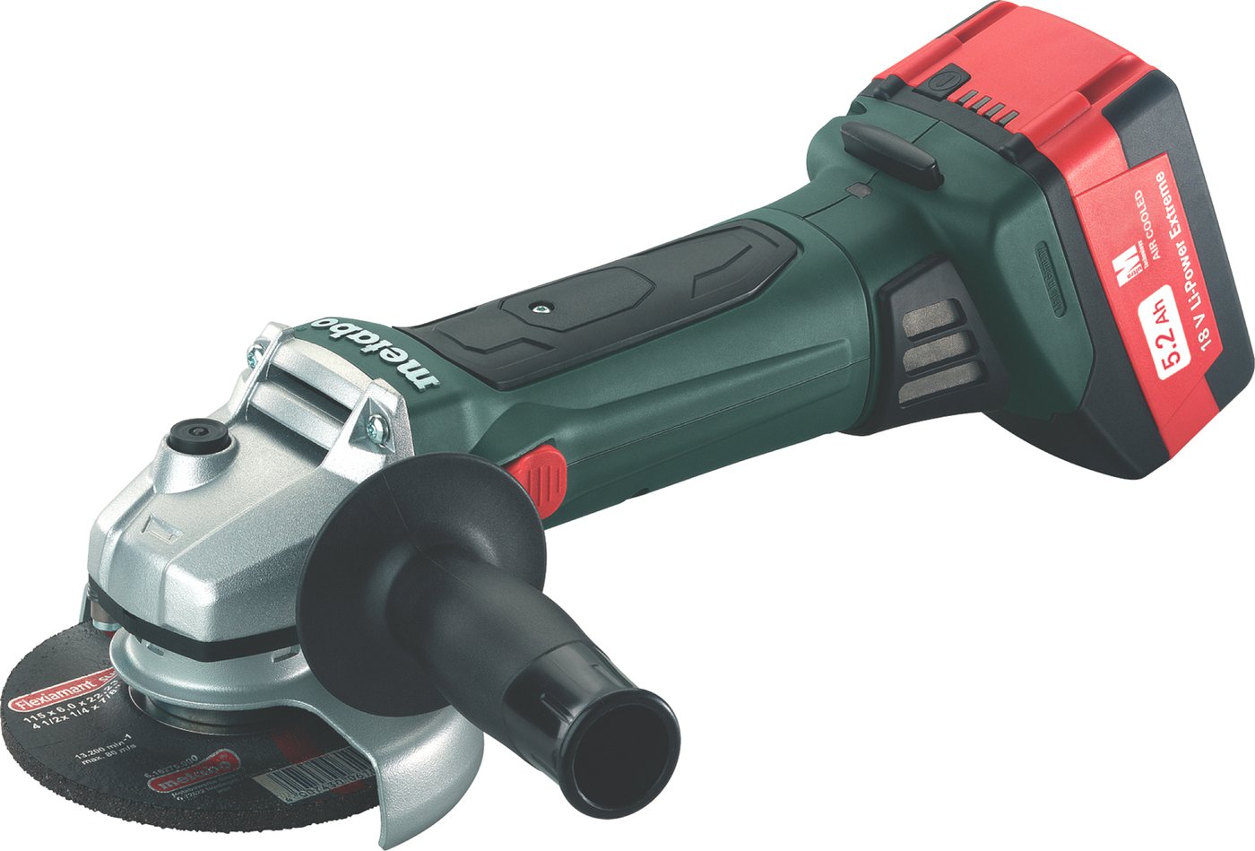 

Угловая шлифмашина Metabo W 18 LTX 125 Quick 602174650 (с 2-мя АКБ 5.2 Ah)