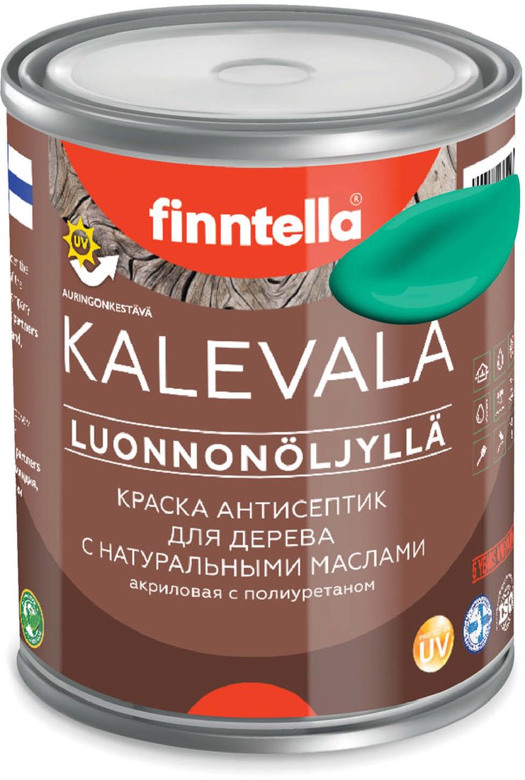 

Краска Finntella Kalevala Smaragdi F-13-1-1-FL132 0.9 л (зеленый)