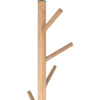 Вешалка для одежды Sheffilton SHT-CR25 (прозрачный лак/черный/мрамор)