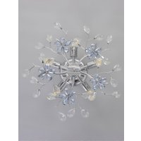 Припотолочная люстра BayerLux Цветы 10777419 (хром)